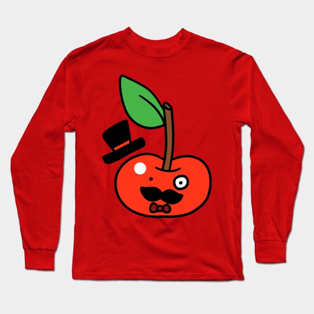 Fancy Cherry Long Sleeve T-Shirt by saradaboru